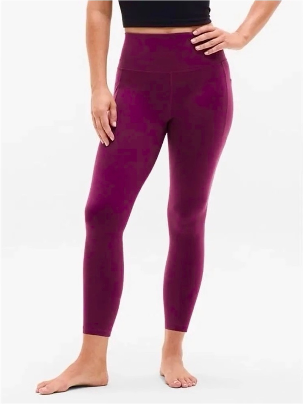 ATHLETA Elation 7/8 Tight plum leggings
